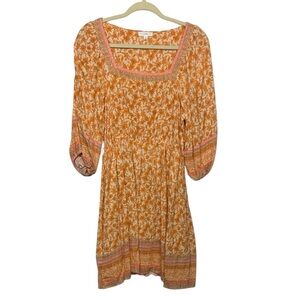 A Loves A Anthropology Floral Pattern Dress